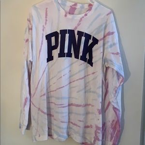 PINK tye-dye longe sleeve